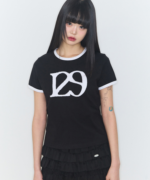 129 LOGO PATCH T-SHIRT BLACK