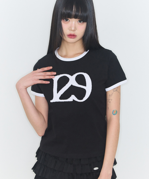 129 LOGO PATCH T-SHIRT BLACK