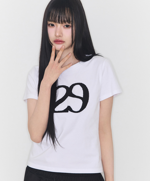 129 LOGO PATCH T-SHIRT WHITE