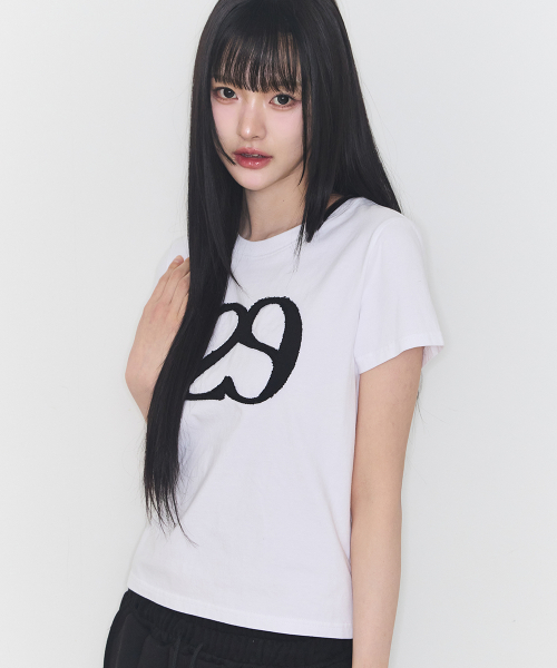 129 LOGO PATCH T-SHIRT WHITE
