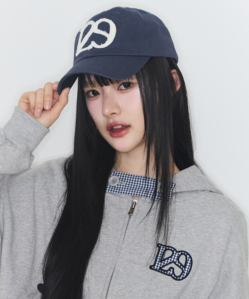 129 APPLIQUE BALL CAP NAVY