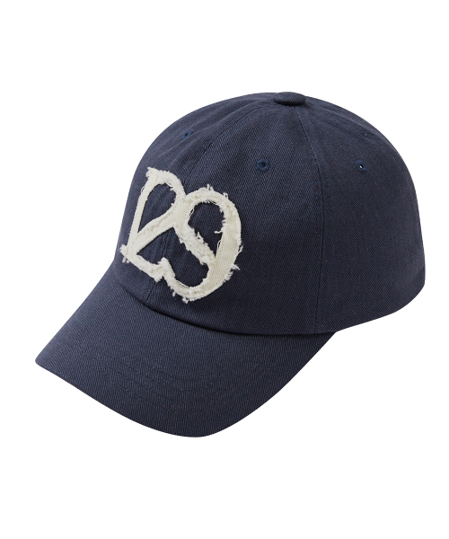 129 APPLIQUE BALL CAP NAVY