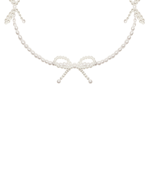 SM RIBBON CHOCKER(WHITE)