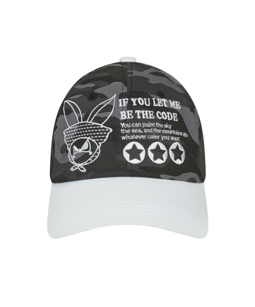 SM RABBIT BALL CAP(WHITE)