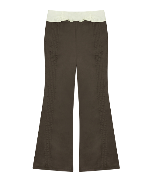SM PINTUCK PANTS(BROWN)