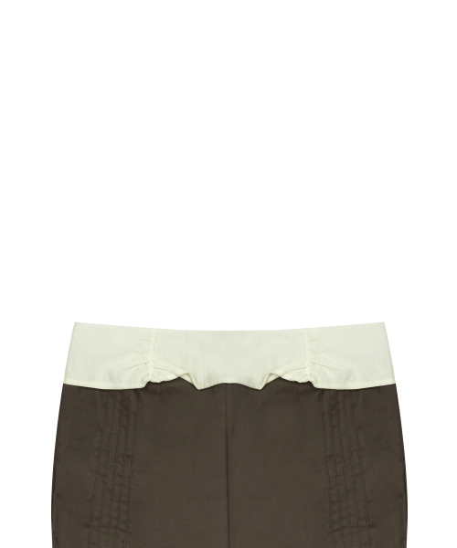 SM PINTUCK PANTS(BROWN)