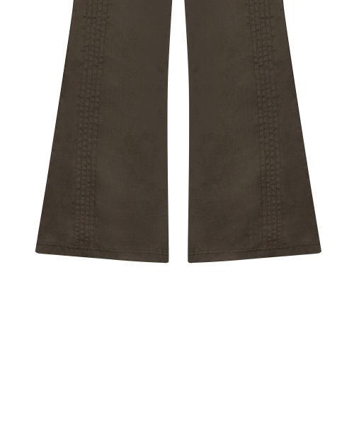 SM PINTUCK PANTS(BROWN)