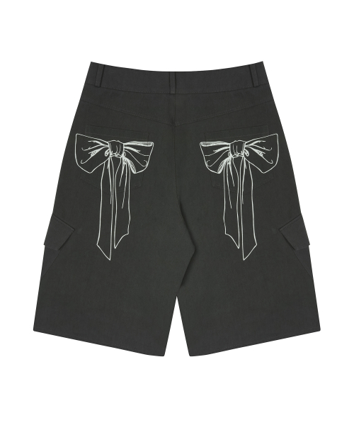 SM RIBBON PANTS(CHARCOAL)