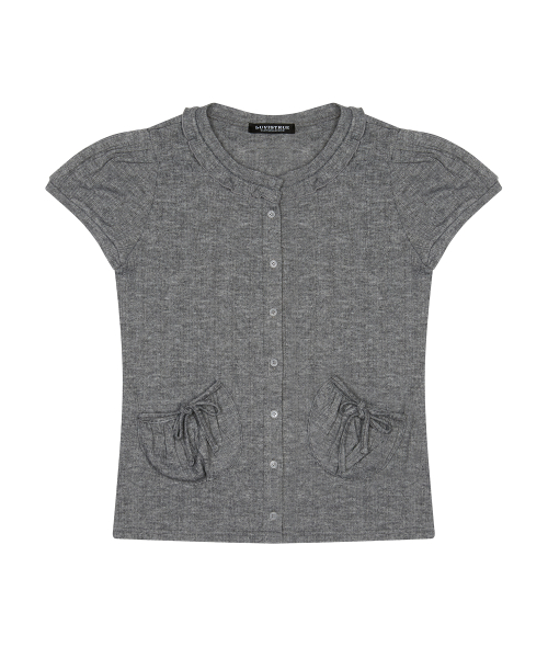 SM PUFF CARDIGAN(GRAY)
