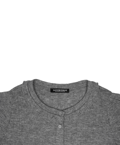 SM PUFF CARDIGAN(GRAY)