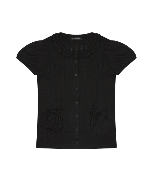 SM PUFF CARDIGAN(BLACK)