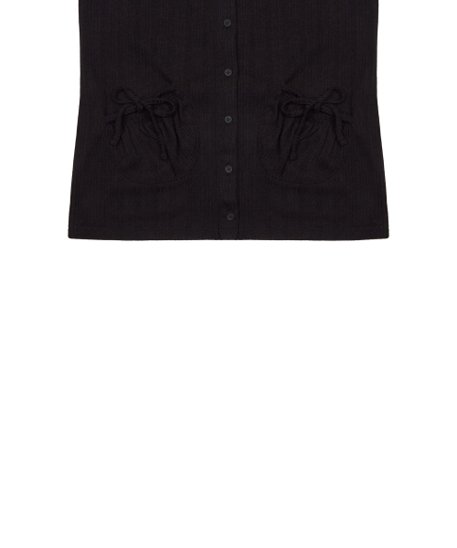 SM PUFF CARDIGAN(BLACK)