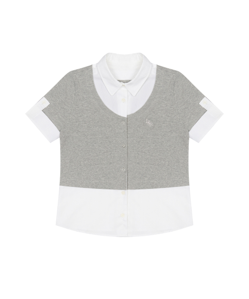 LVTR SHIRT CARDIGAN(GRAY)