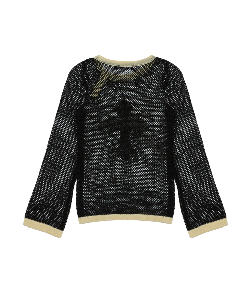SM CROSS MESH KNIT(CHARCOAL)