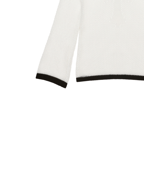 SM CROSS MESH KNIT(WHITE)