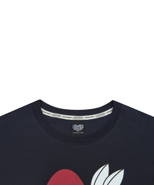 SM STRAWBERRY RABBIT TEE(NAVY)