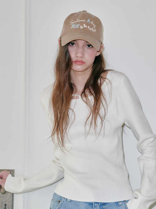 [Unisex] Sometimes Okay Ball Cap (Mocha)