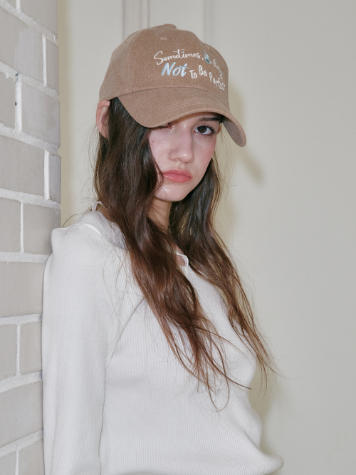 [Unisex] Sometimes Okay Ball Cap (Mocha)