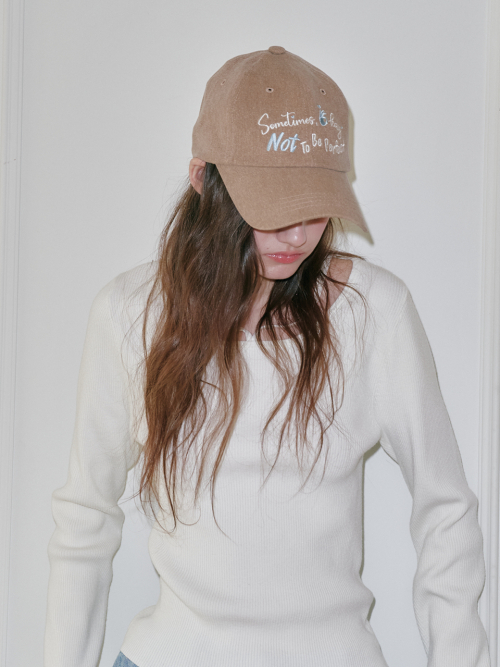 [Unisex] Sometimes Okay Ball Cap (Mocha)