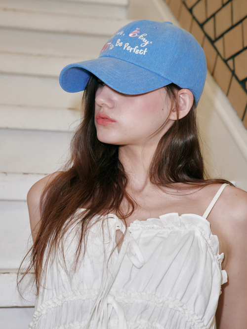 [Unisex] Sometimes Okay Ball Cap (Blue)