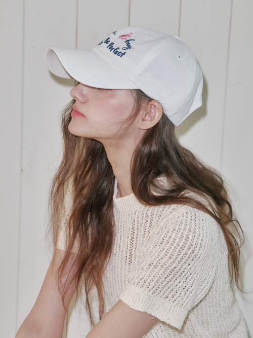 [Unisex] Sometimes Okay Ball Cap (White)