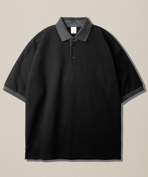 [2PACK] Chess Ringer Collar Short T-Shirt KJST2616