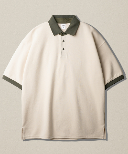 [2PACK] Chess Ringer Collar Short T-Shirt KJST2616