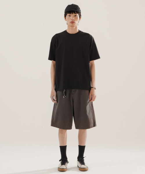 Skill Washed Bermuda Pants Gray NSSP2623