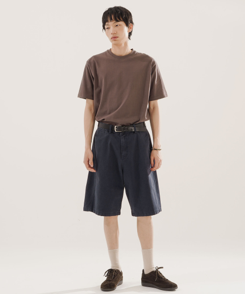 Skill Washed Bermuda Pants Navy NSSP2623