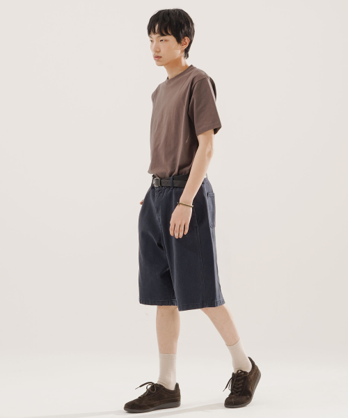 Skill Washed Bermuda Pants Navy NSSP2623