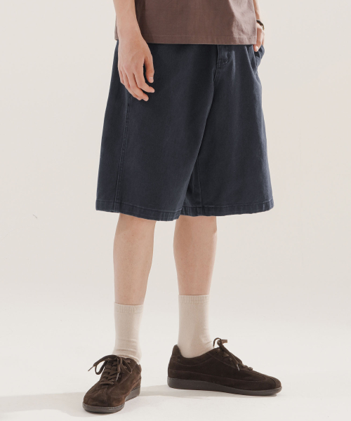 Skill Washed Bermuda Pants Navy NSSP2623