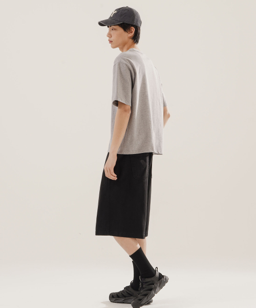 Skill Washed Bermuda Pants Black NSSP2623