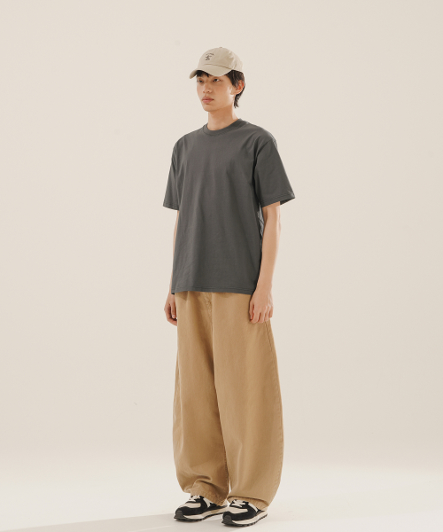 Effect Regular Short t shirt Darkgray OYST2624
