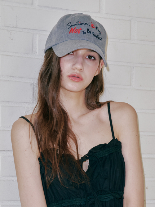 [Unisex] Sometimes Okay Ball Cap (Charcoal)