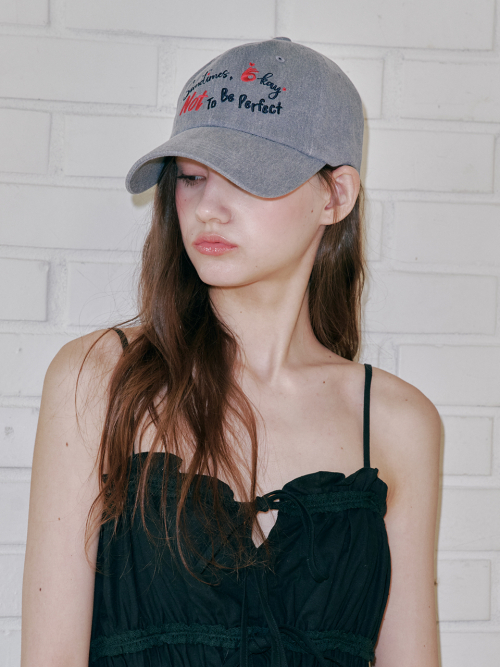 [Unisex] Sometimes Okay Ball Cap (Charcoal)