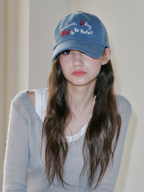 [Unisex] Sometimes Okay Ball Cap (Navy)