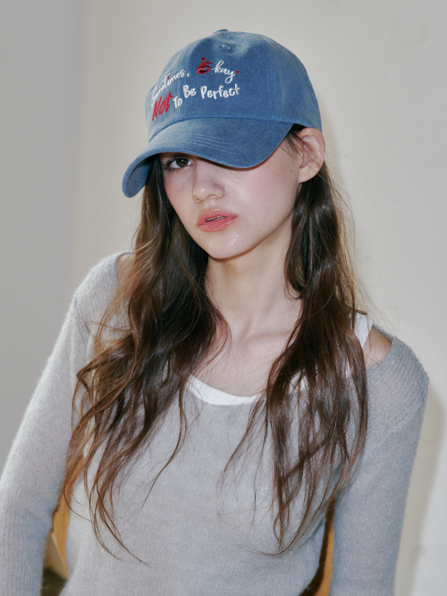 [Unisex] Sometimes Okay Ball Cap (Navy)