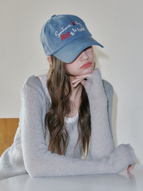 [Unisex] Sometimes Okay Ball Cap (Navy)