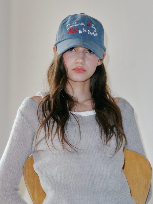 [Unisex] Sometimes Okay Ball Cap (Navy)