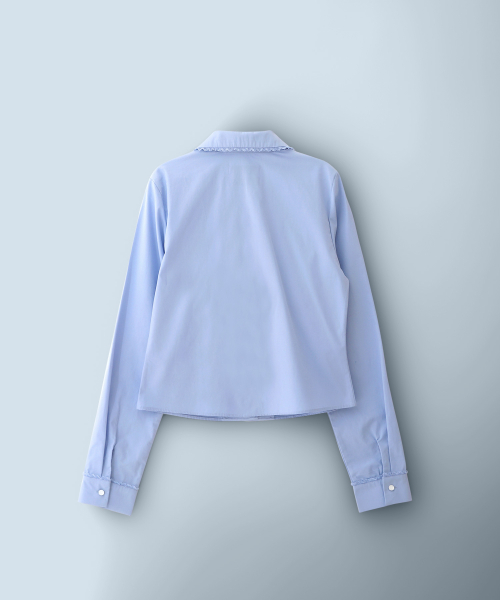 Blooming Tie Shirt Blue