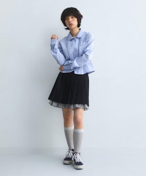 Blooming Tie Shirt Blue