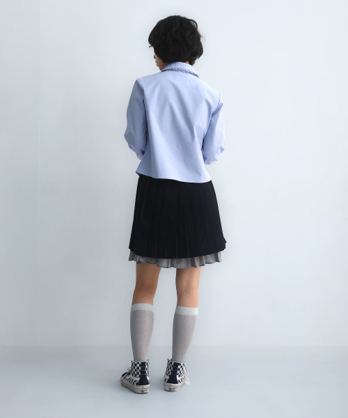 Blooming Tie Shirt Blue