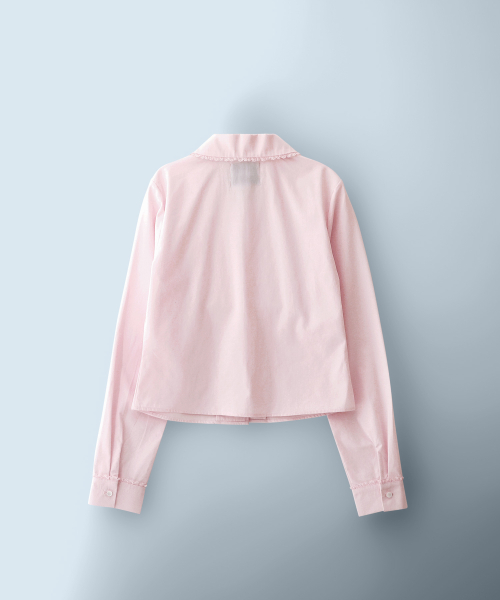 Blooming Tie Shirt Pink