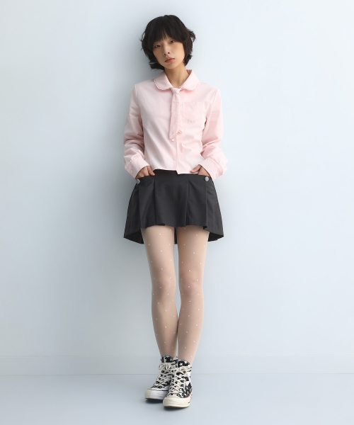Blooming Tie Shirt Pink