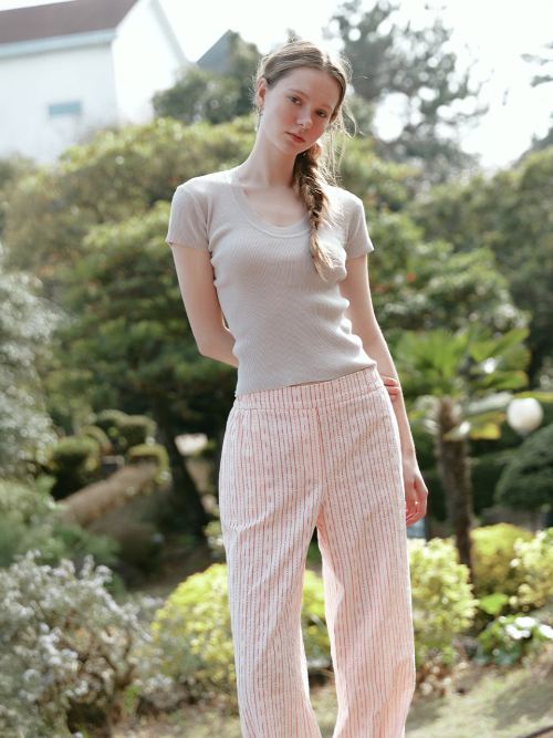 JOYDI straight pants_RED
