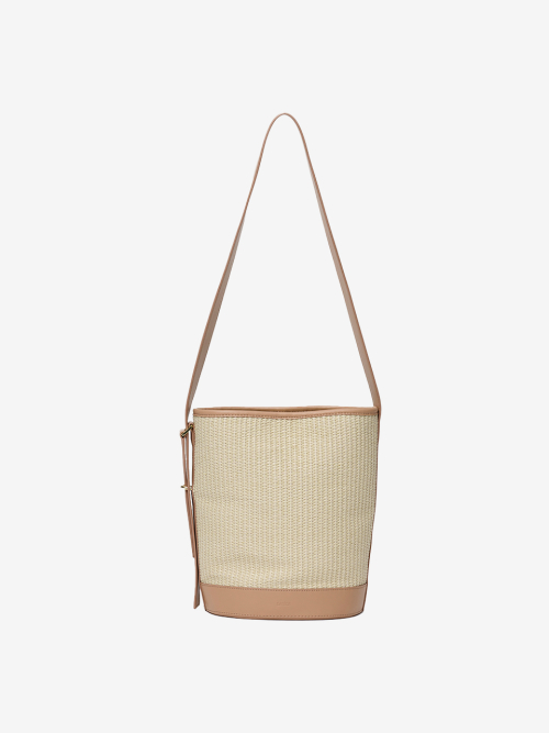 RAFFIA shoulder bag_SAND