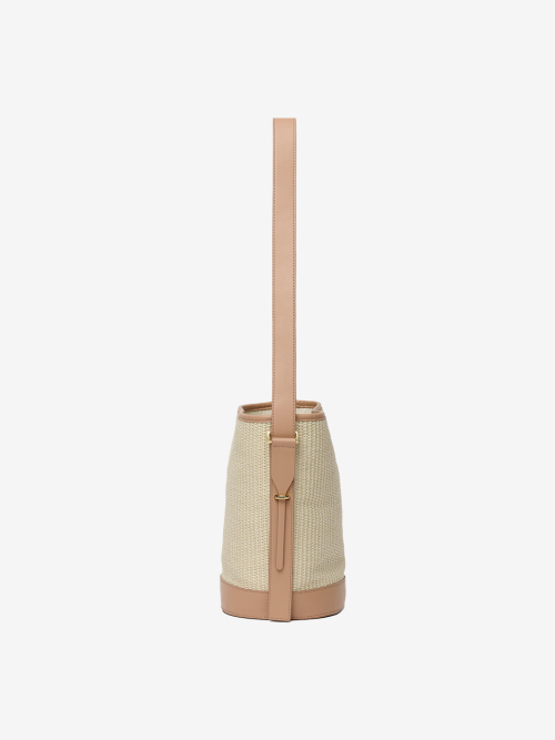 RAFFIA shoulder bag_SAND