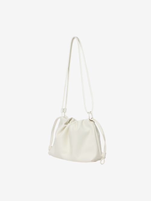 FLORIA shoulder cross bag_WHITE