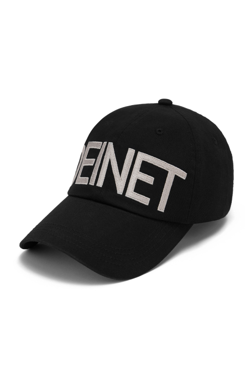 DEINET BIG LOGO CAP IN BLACK