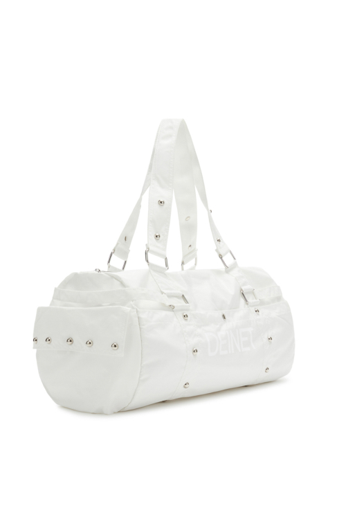 LOGO DUFFLE BAG IN WHITE